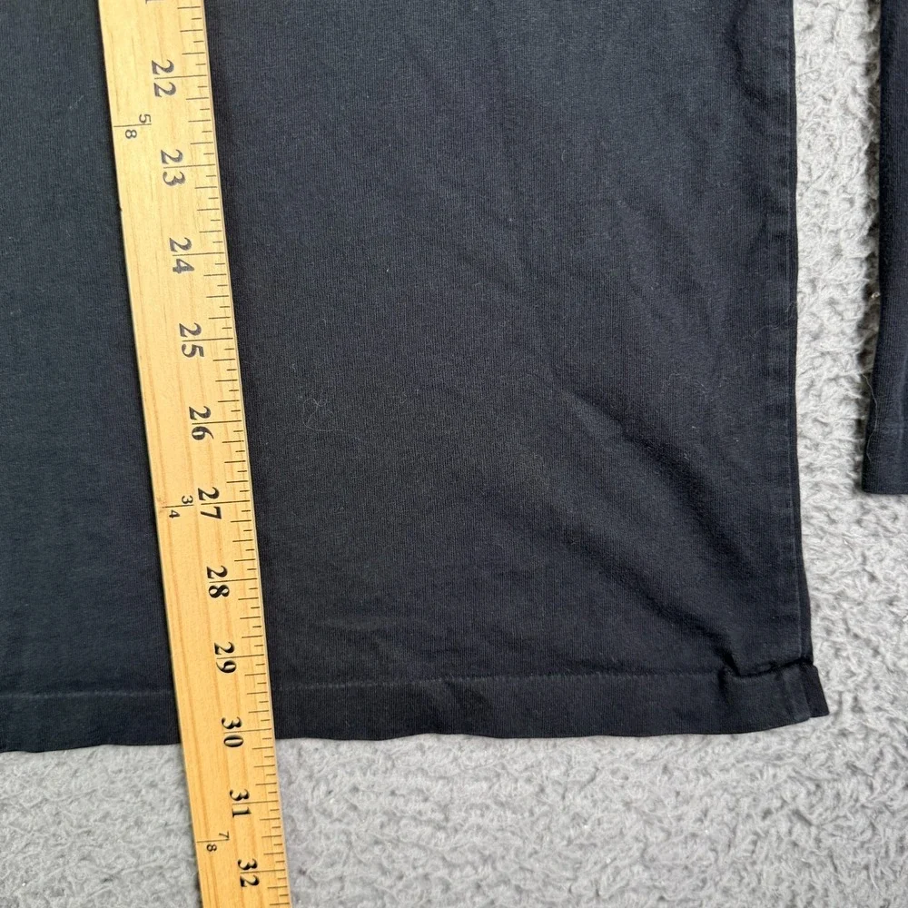 Polo Ralph Lauren T-Shirt Mens 2XL Black Long Sleeve USA Flag Patch Logo